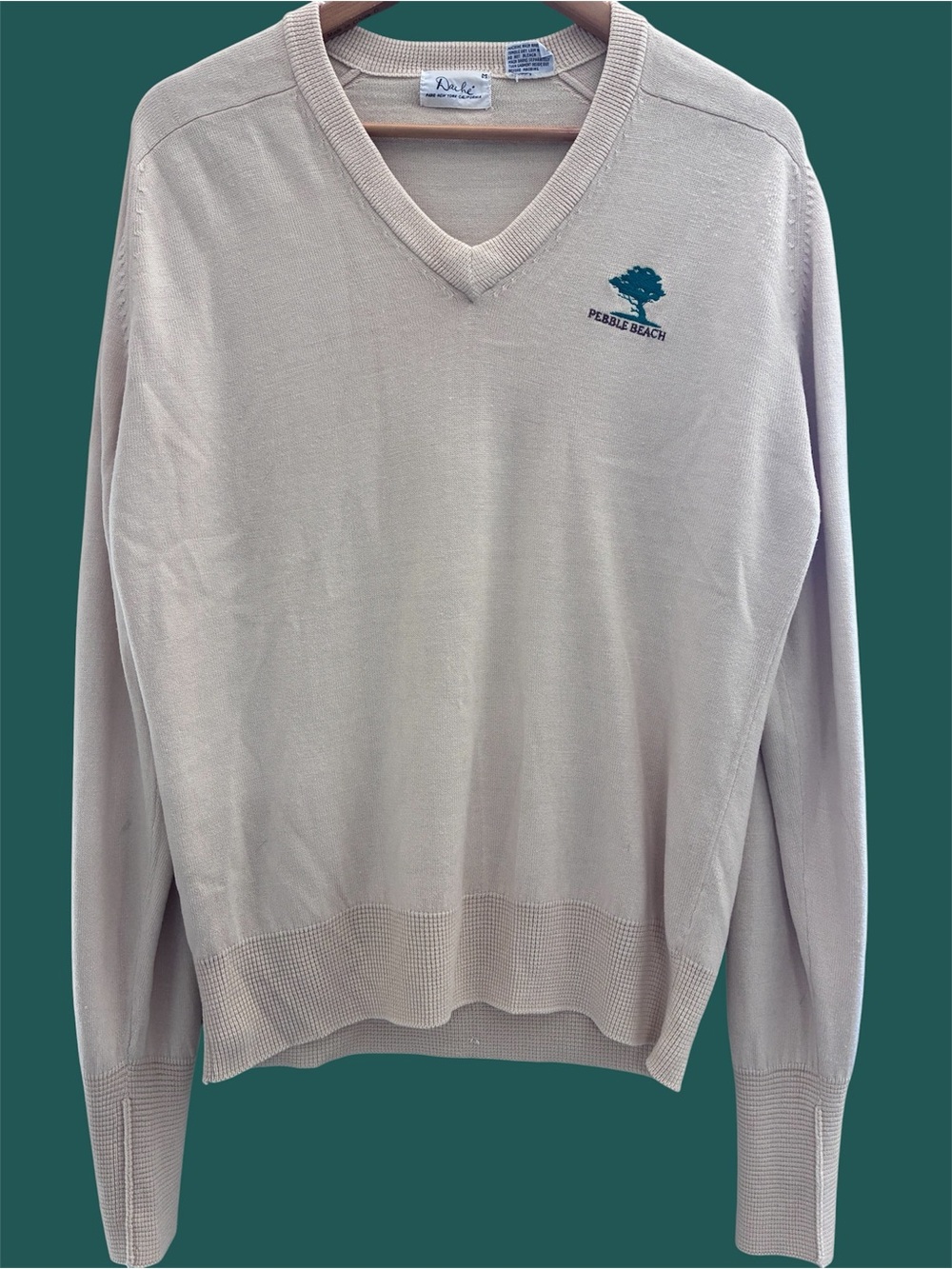 Pebble Beach Vintage Vneck Sweater